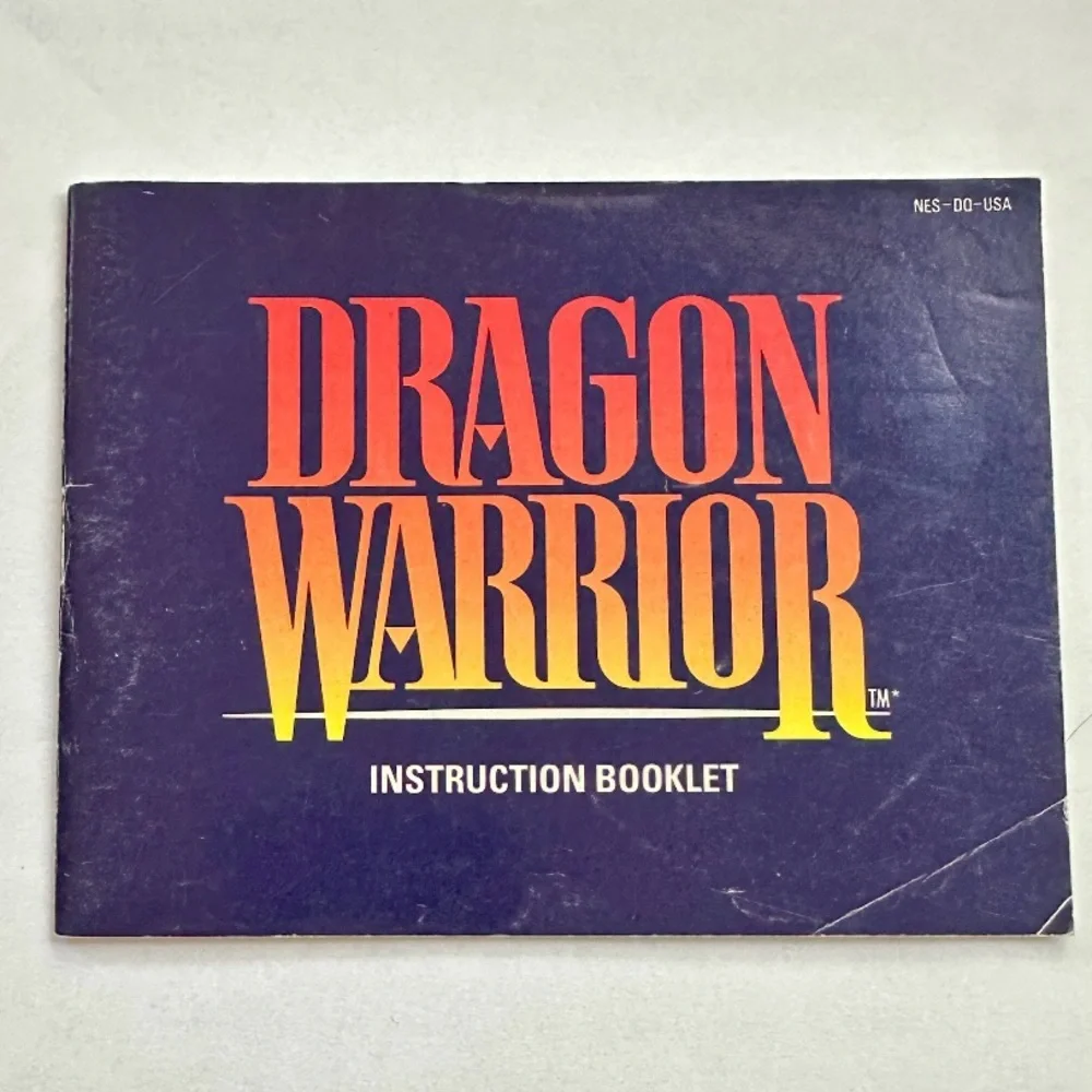 NINTENDO AMERICA NES 1989 DRAGON WARRIOR INSTRUCTION BOOKLET MANUAL no game